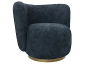 Кресло Лига-072 ( шеннил CRUZ 79 синий )