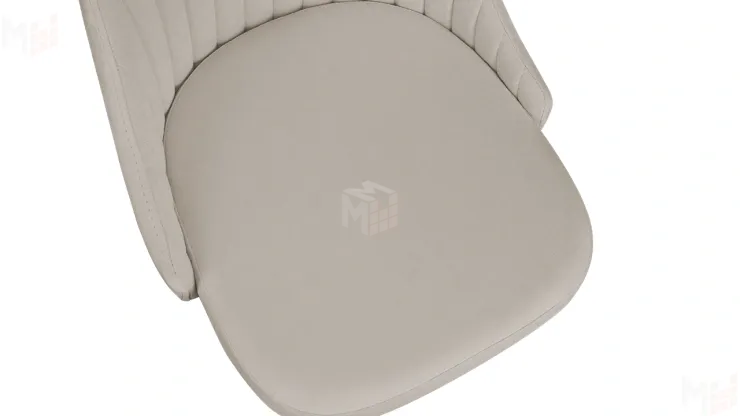 Стул Франк (конус) исп. 2 - ДП2-30 Черный матовый/Микровелюр  Catania Ivory (бежевый)