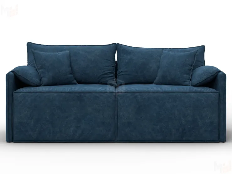 Диван прямой модульный Лига-106 ( BRUT 11 синий )