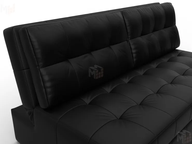 Диван прямой Лига-107 (160) ( GRIFON 18 черный )