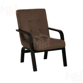 Кресло Leset Модена NEW (Венге/Bingo 07 (коричневый), кант Bingo 07 (коричневый))