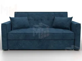 Диван прямой Лига-104 (140) ( BRUT 11 синий )
