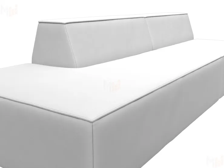 Диван прямой модульный Монс Модерн левый ( GRIFON 01 белый )