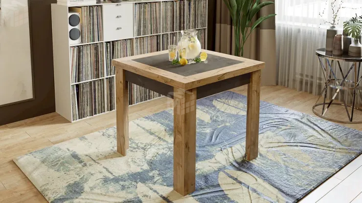 Стол раздвижной Хьюстон тип 3 Дуб Вотан, Моод темный