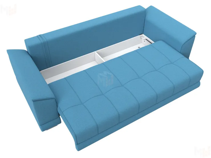 Диван прямой НордСтар НПБ ( Амур 10 голубой )