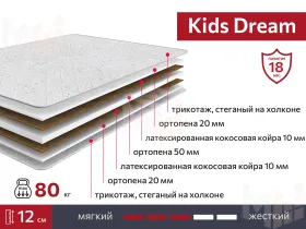 Матрас Kids Dream 90х190 см