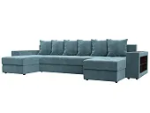 Диван П-образный Дубай полки справа