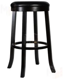 Круглый барный табурет DOBRIN BOB BAR (капучино, черный)