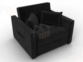 Кресло-кровать Лига-104 (80) ( SEVEN 35 черный )