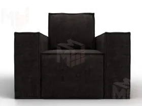 Кресло Лига-081 НПБ ( BRUT 17 коричневый )