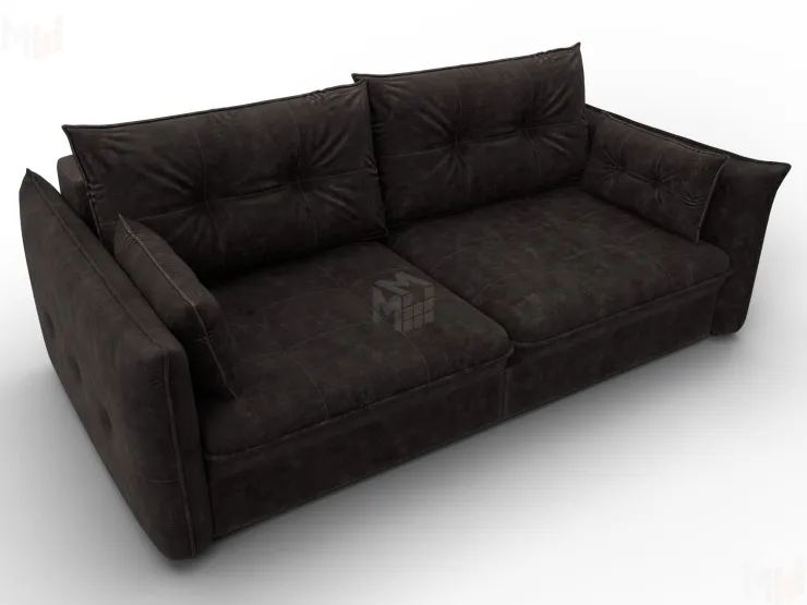 Диван прямой Лига-100 НПБ ( BRUT 17 коричневый )