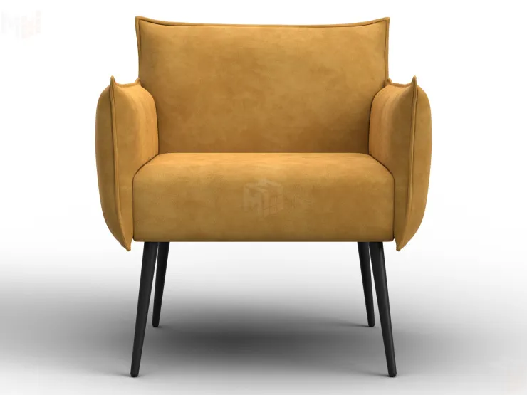 Кресло Лига-083 ( велюр BRUT 10 желтый )