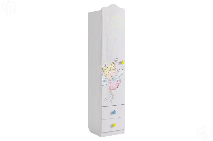 Шкаф комбинированный Чудо (с ящ. 1-створчатый) белый рамух