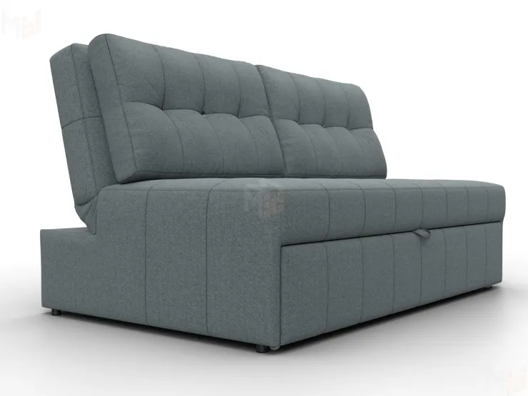 Диван прямой Лига-107 (140) ( Амур 07 серый )