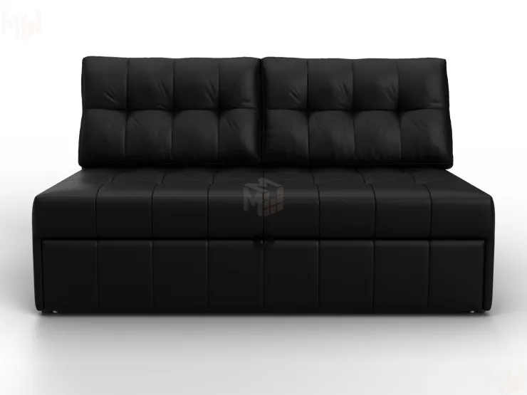 Диван прямой Лига-107 (140) ( GRIFON 18 черный )