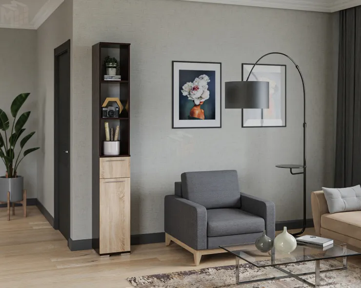 Шкаф Калифорния №2 (Венге Цаво / Дуб Сонома)