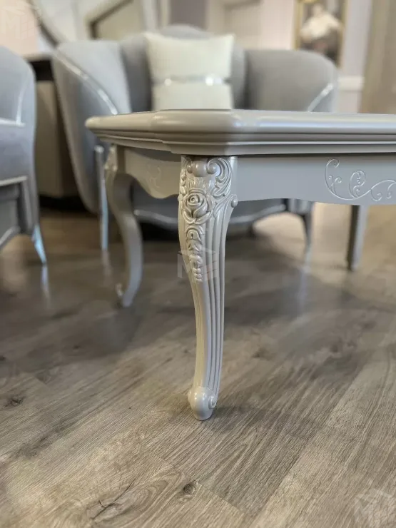 Столик прямоугольный Мокко серый камень