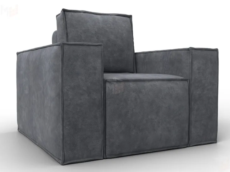 Кресло Лига-081 НПБ ( BRUT 16 темно-серый )