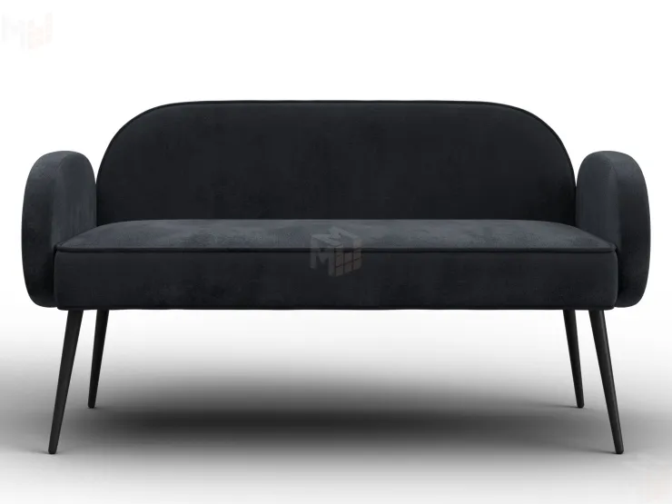 Диван прямой Лига-086 ( TOWER 11 темно-серый )