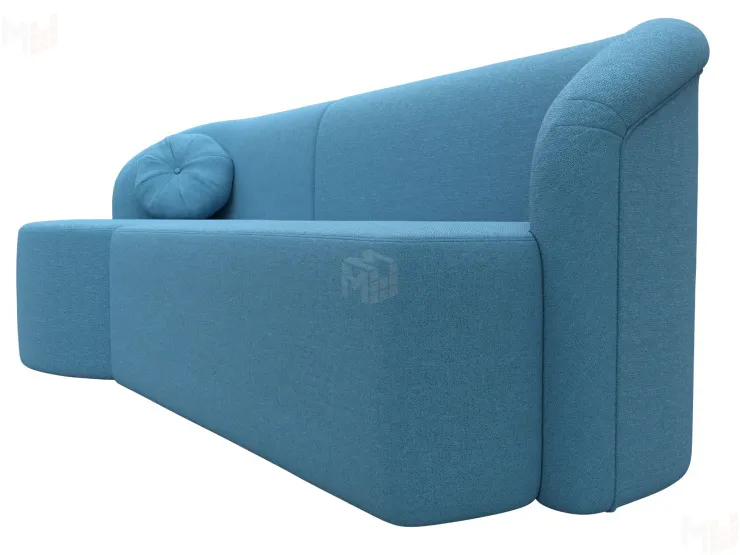 Диван прямой Лига-027 угол левый ( Амур голубой )