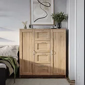 2.02.03.350.3 СИРИУС тумба 2 двери и 4 ящика 117х123 сонома RU