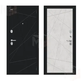 Входная металлическая дверь Граффити-5 Букле черное/Look Art Входная металлическая дверь Граффити-5 Букле черное/Look Art