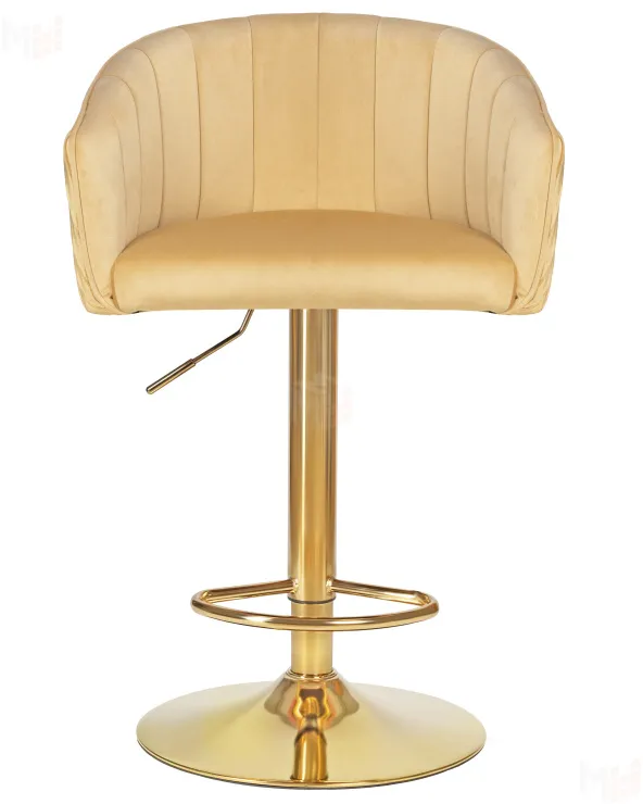 Стул барный DOBRIN DARCY GOLD (песочный велюр (1922-3))