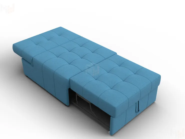 Кресло-кровать Лига-107 (80) ( Амур 10 голубой )