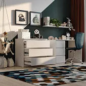 2.05.02.040.1 МАЛЬТА комод 3 ящика 80х76 белый RU 2.05.02.040.1 МАЛЬТА комод 3 ящика 80х76 белый RU