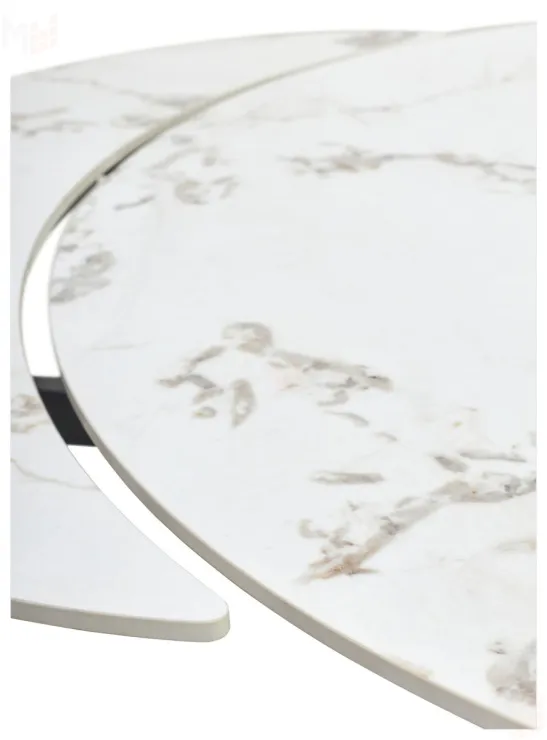 Стол BUENO 120 GLOSS GOLDEN JADE SOLID CERAMIC / BLACK