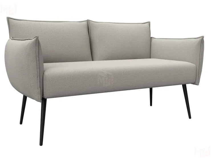 Диван прямой Лига-083 ( рогожка Амур 02 бежевый )