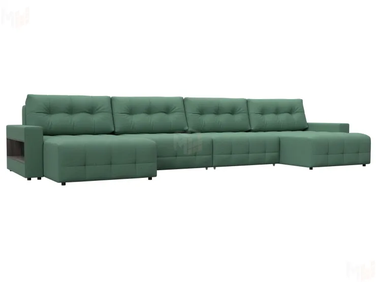 Диван П-образный с полками Лига-053 НПБ Лонг