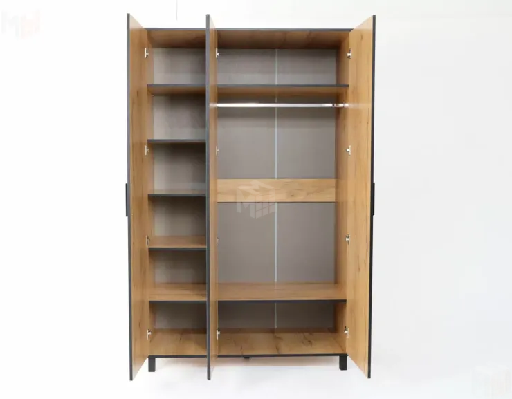 Шкаф 3-х створчатый Лофт 3 Дуб Крафт Золотой