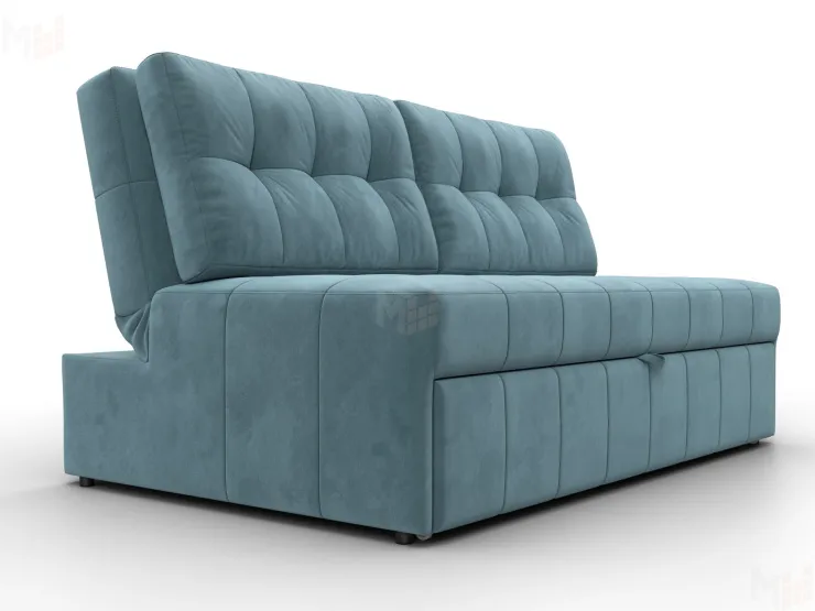 Диван прямой Лига-107 (140) ( SEVEN 113 бирюзовый )