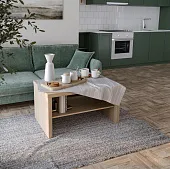 S00814 Энкель 82С журнальный cтол 82x50x45, дуб беленый S00814 Энкель 82С журнальный cтол 82x50x45, дуб беленый