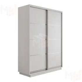 Шкаф-купе Оптим 2-х дверный  4 секции 160 см. 1 штанга, 6 полок