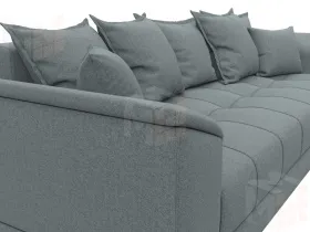 Диван прямой НордСтар НПБ ( Амур 07 серый )