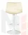 Стул барный DOBRIN TAILOR WHITE (бежевый велюр (MJ9-10))