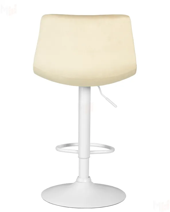 Стул барный DOBRIN TAILOR WHITE (бежевый велюр (MJ9-10))