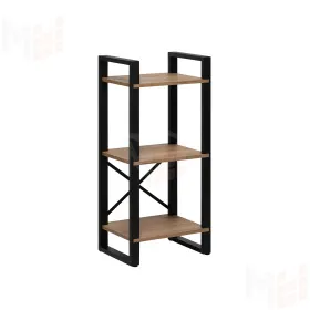 Стеллаж Leset Стилвуд 113 (Чёрный/Дуб крафт золотой)