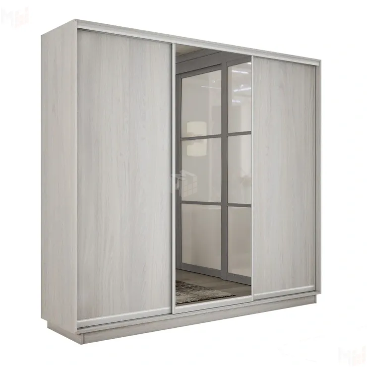 Шкаф-купе Экспресс трио 1 зеркало 2100 (Ясень Анкор светлый)