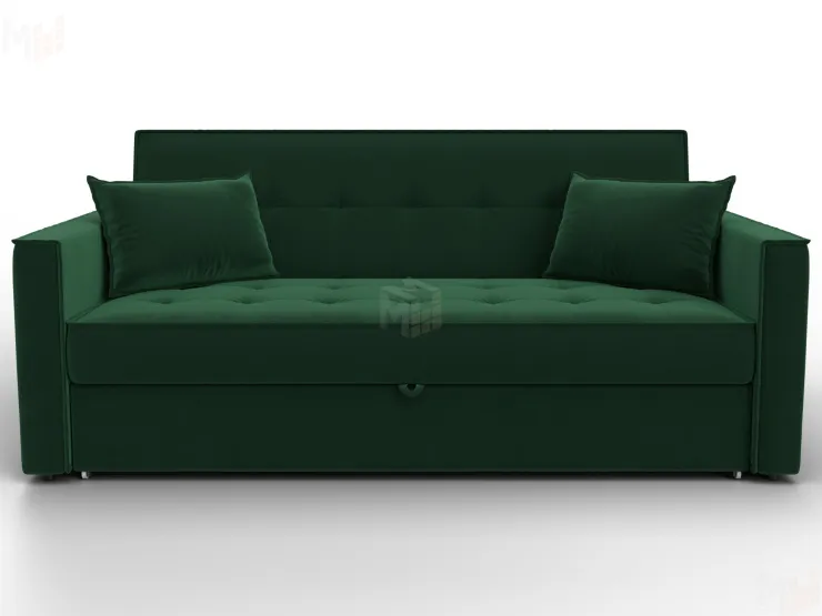 Диван прямой Лига-104 (160) ( SEVEN 626 зеленый )