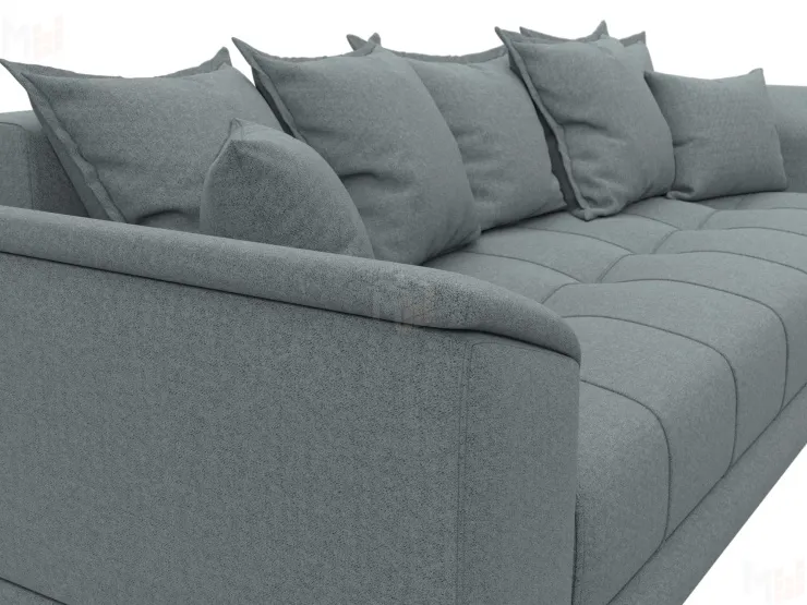 Диван прямой НордСтар НПБ ( Амур 07 серый )