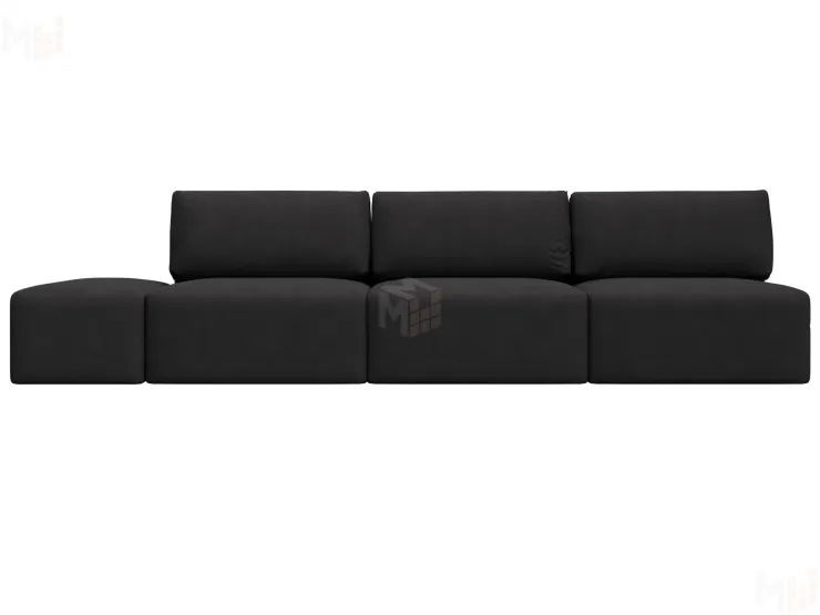 Диван прямой модульный с пуфом Лига-060 НПБ Лонг