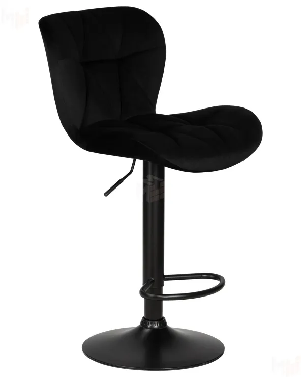 Стул барный DOBRIN BARNY BLACK (черный велюр (MJ9-101))