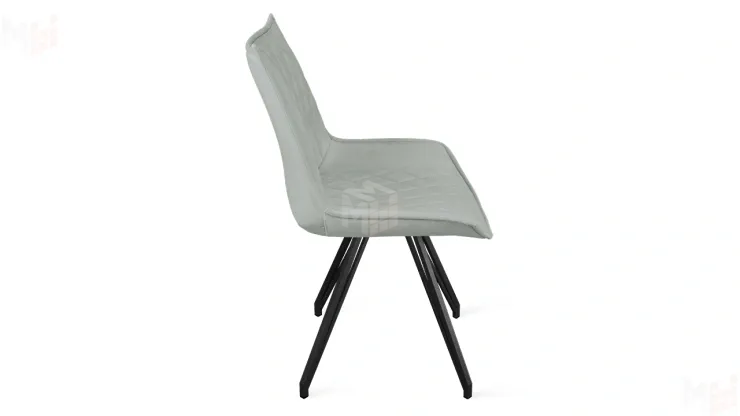 Стул Фэнди К4 Черный муар, Велюр Confetti Silver