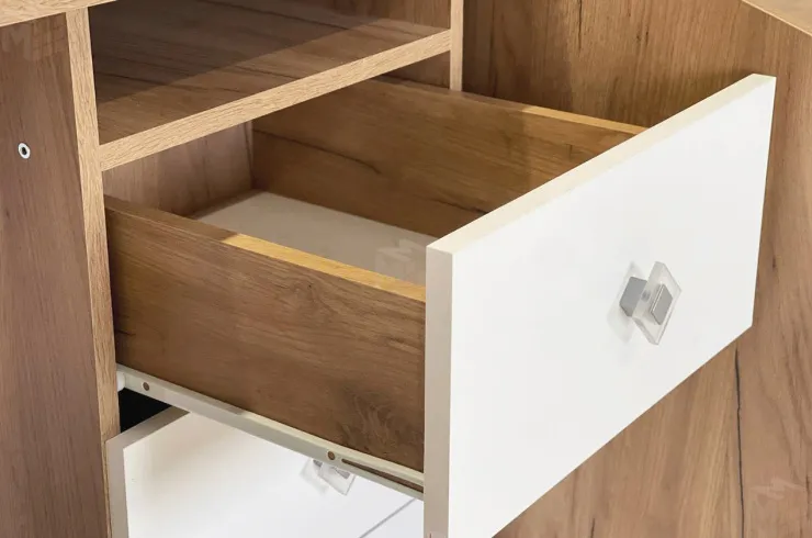 Стол Форсаж дуб крафт золотой/белый