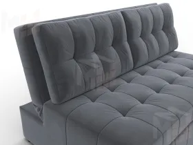 Диван прямой Лига-107 (140) ( SEVEN 17 серый )
