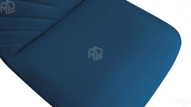 Стул Шерри К4  Белый матовый, Велюр Confetti Blue