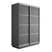 Шкаф-купе Оптим 2-х дверный 4 секции 140 см. 1 штанга, 7 полок, 2 ящика